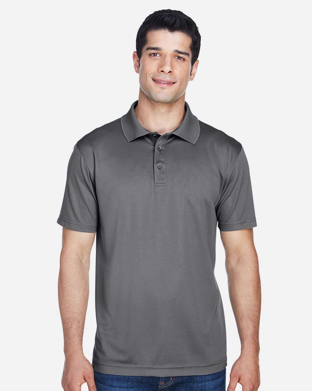 Harriton-M315-Men's Polyester Jersey Polo - Image 9