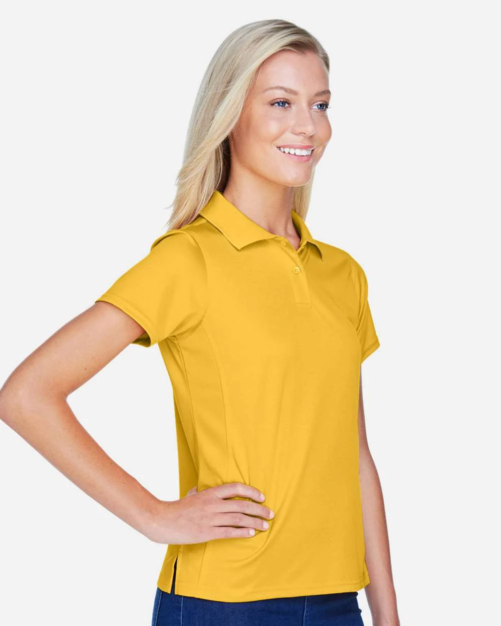 Harriton-M315W-Women's Polyester Jersey Polo - Image 15