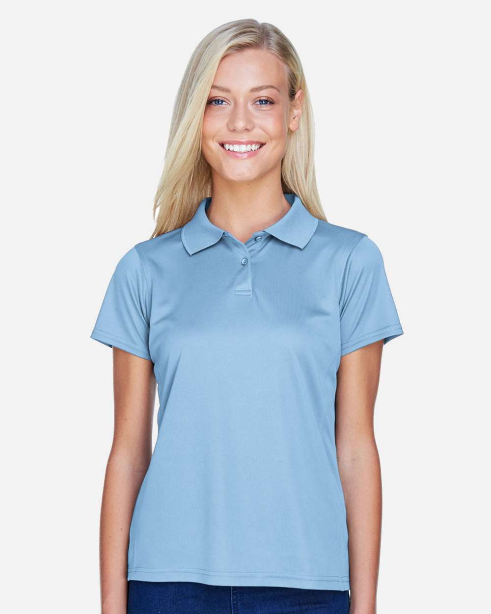 Harriton-M315W-Women's Polyester Jersey Polo - Image 19