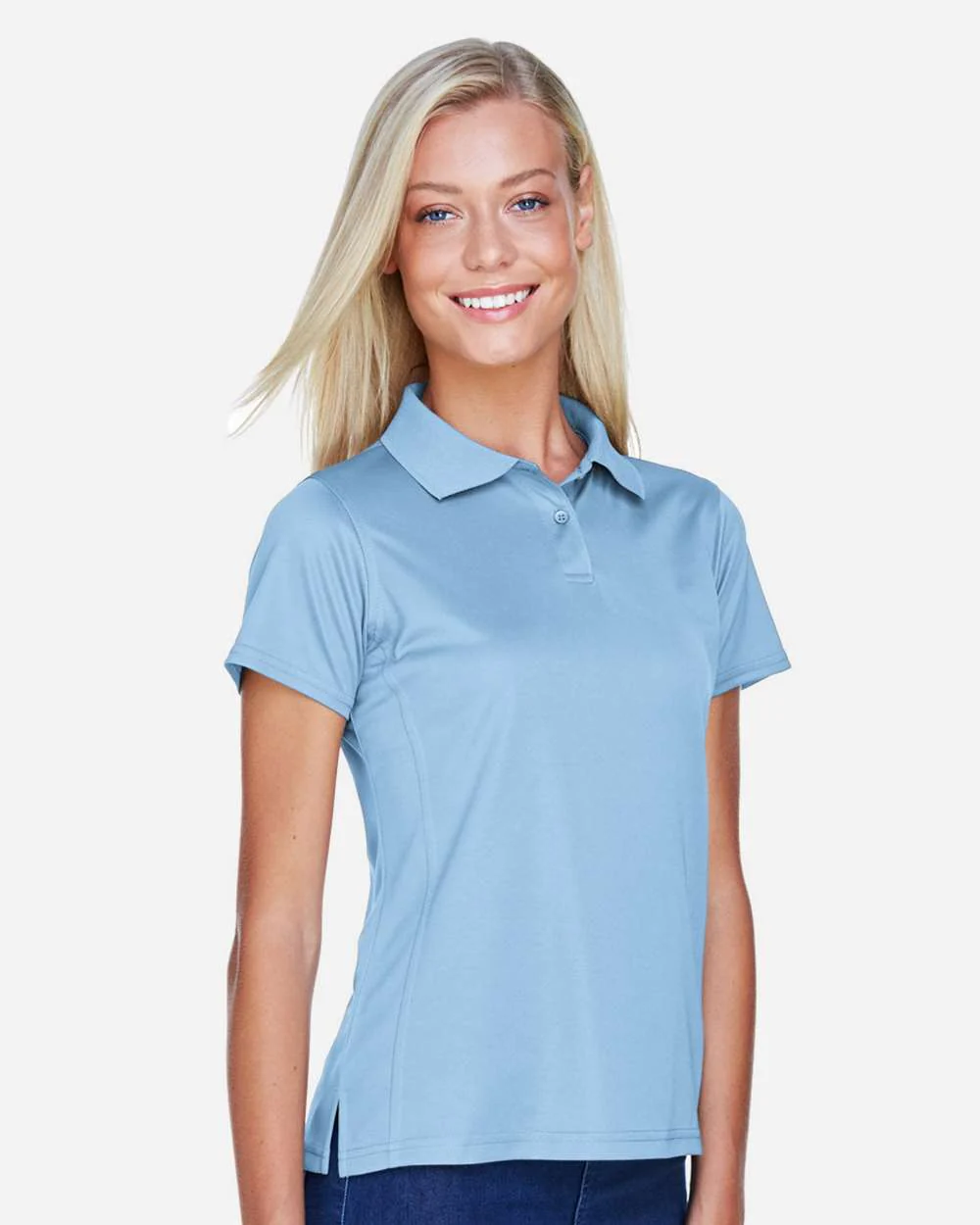 Harriton-M315W-Women's Polyester Jersey Polo - Image 20