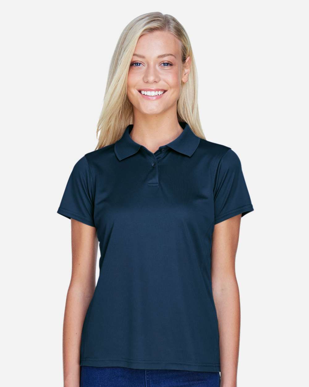 Harriton-M315W-Women's Polyester Jersey Polo - Image 24