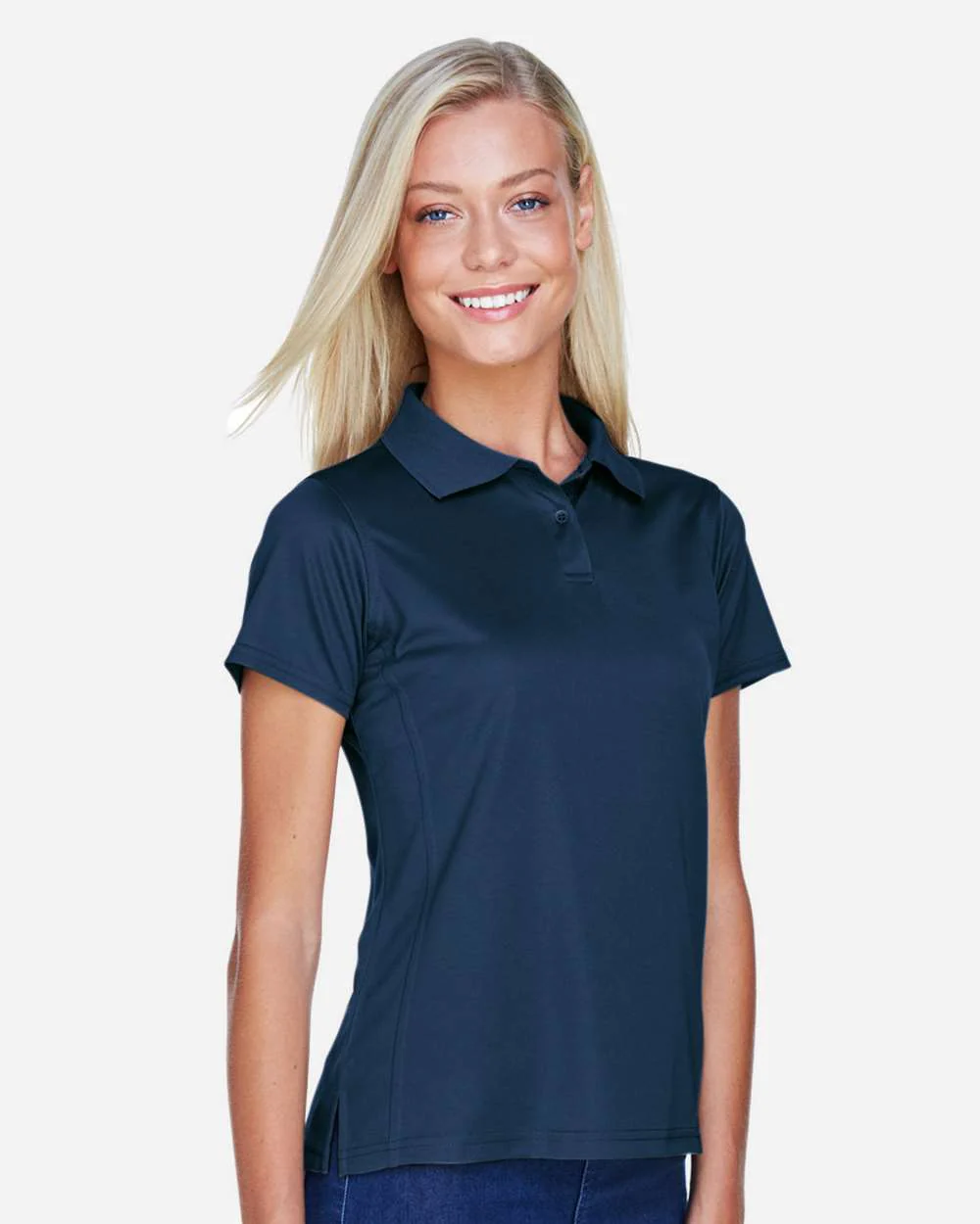 Harriton-M315W-Women's Polyester Jersey Polo - Image 25