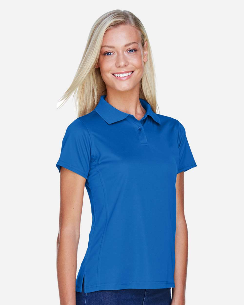 Harriton-M315W-Women's Polyester Jersey Polo - Image 35