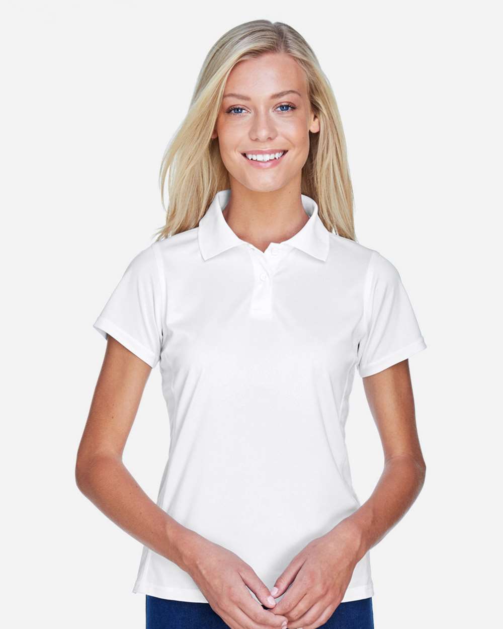 Harriton-M315W-Women's Polyester Jersey Polo - Image 39