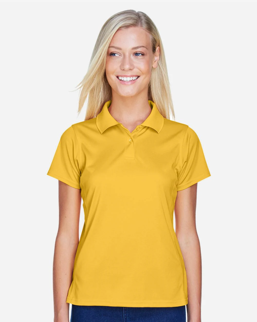Harriton-M315W-Women's Polyester Jersey Polo - Image 6