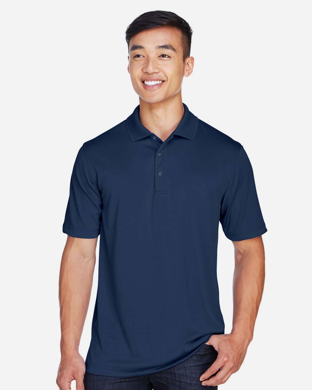 Harriton-M345-Men's Advantage Snag Protection Plus IL Snap Placket Polo - Image 14