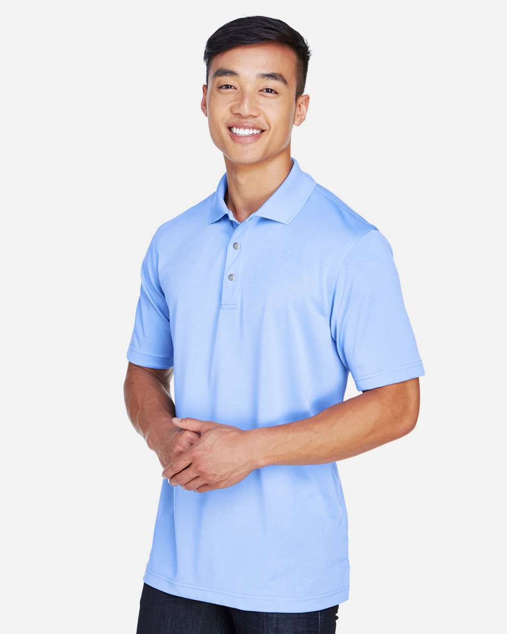 Harriton-M345-Men's Advantage Snag Protection Plus IL Snap Placket Polo - Image 20