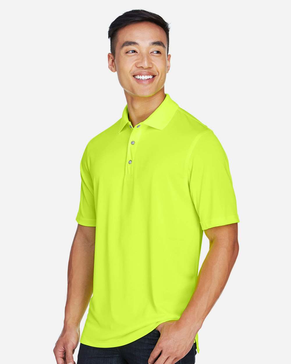Harriton-M345-Men's Advantage Snag Protection Plus IL Snap Placket Polo - Image 25