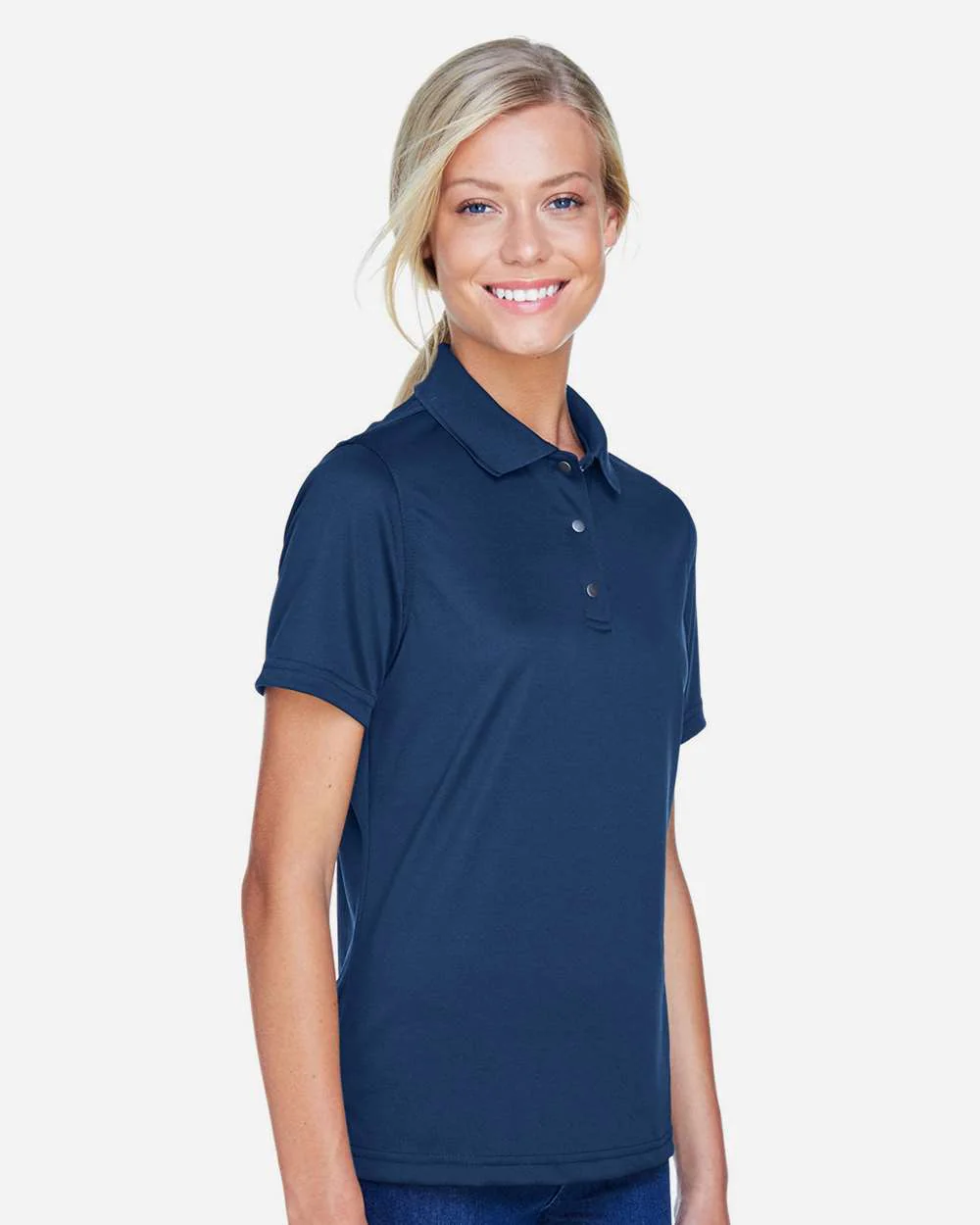 Harriton-M345W-Women's Advantage Snag Protection Plus IL Snap Placket Polo - Image 15