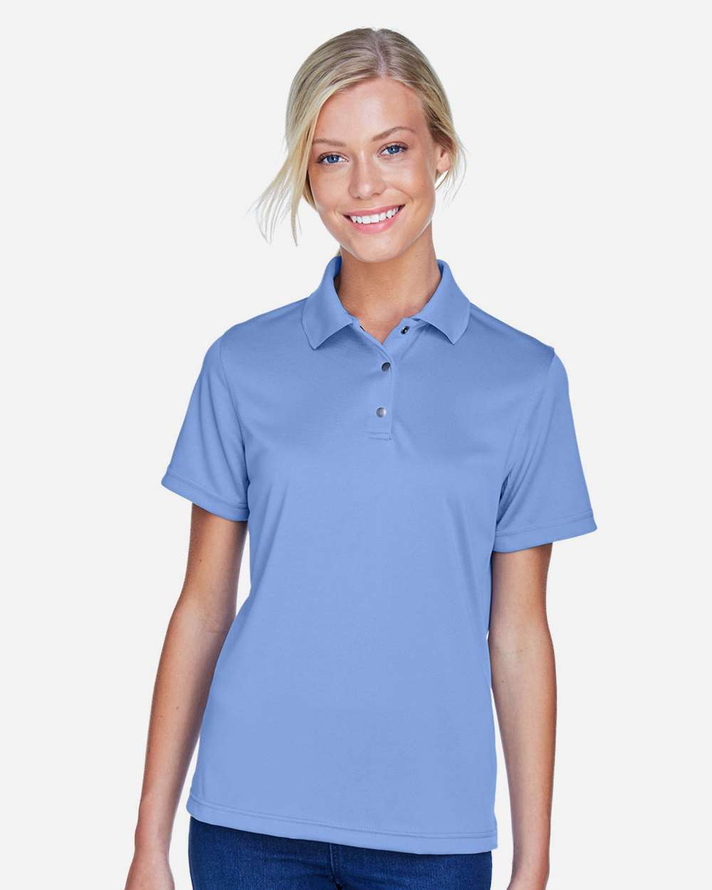 Harriton-M345W-Women's Advantage Snag Protection Plus IL Snap Placket Polo - Image 19
