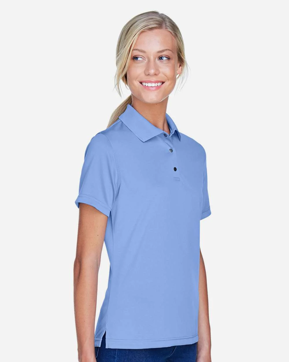 Harriton-M345W-Women's Advantage Snag Protection Plus IL Snap Placket Polo - Image 20