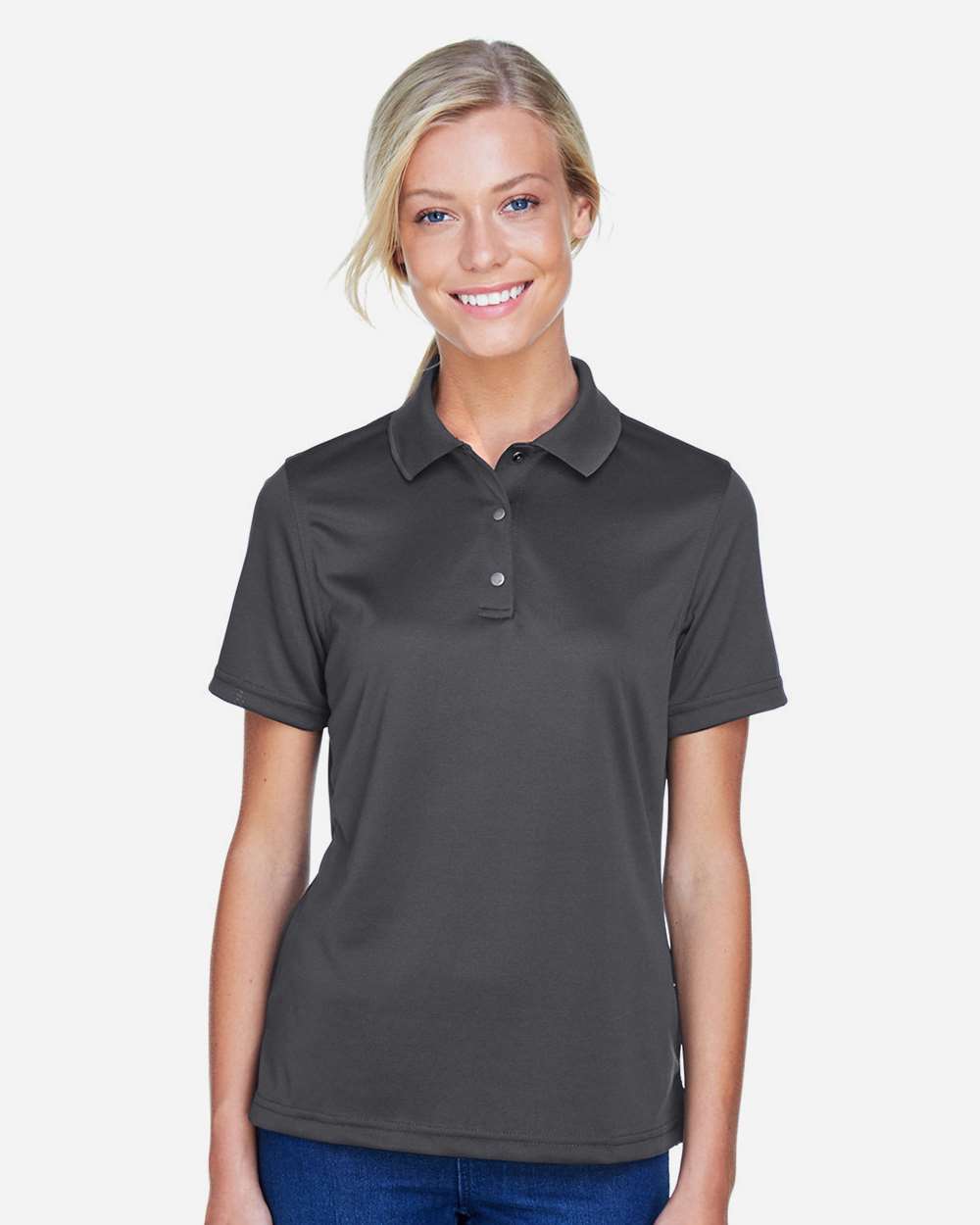 Harriton-M345W-Women's Advantage Snag Protection Plus IL Snap Placket Polo - Image 9