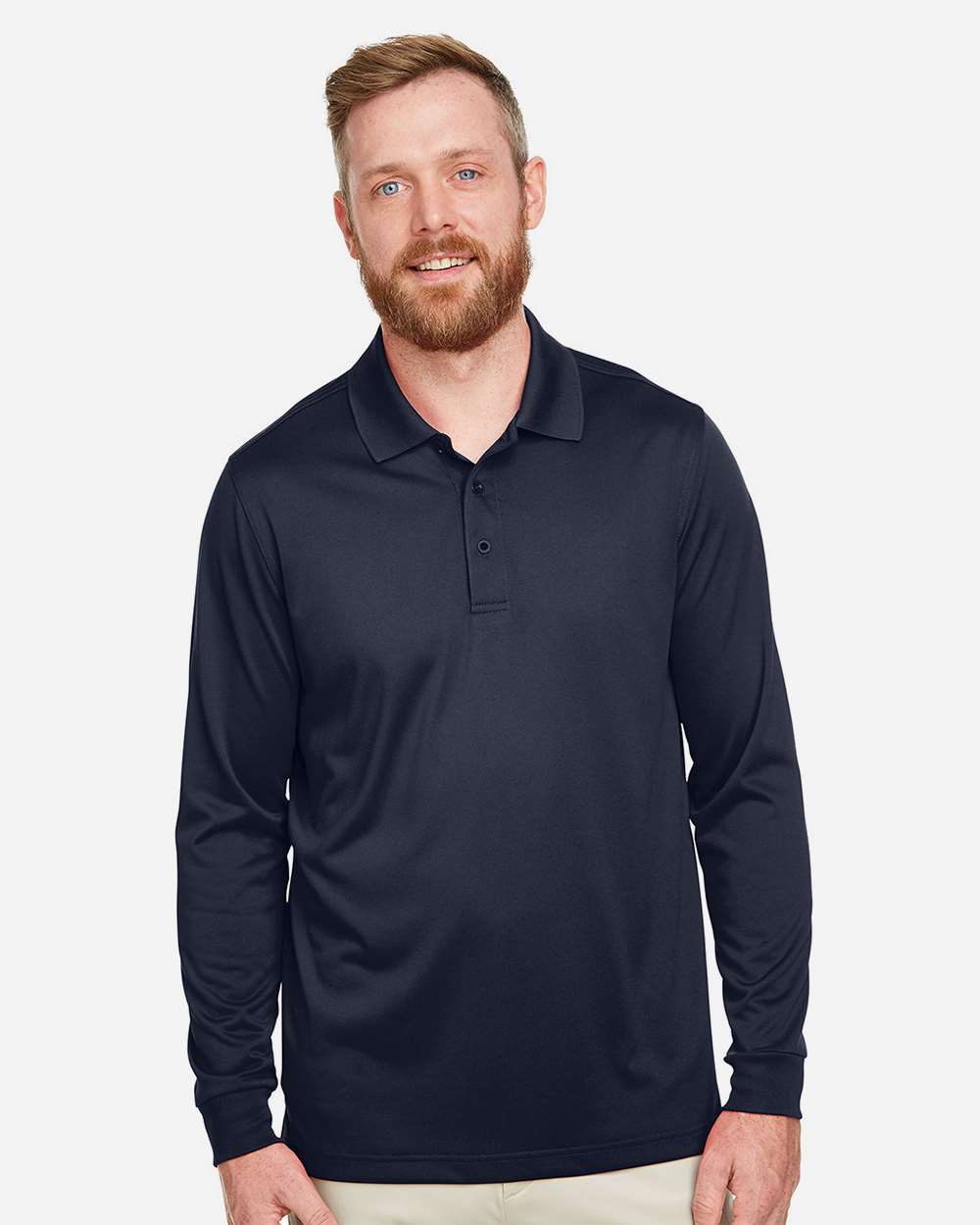 Harriton-M348L-Men's Advantage Snag Protection Plus IL Long Sleeve Polo - Image 17