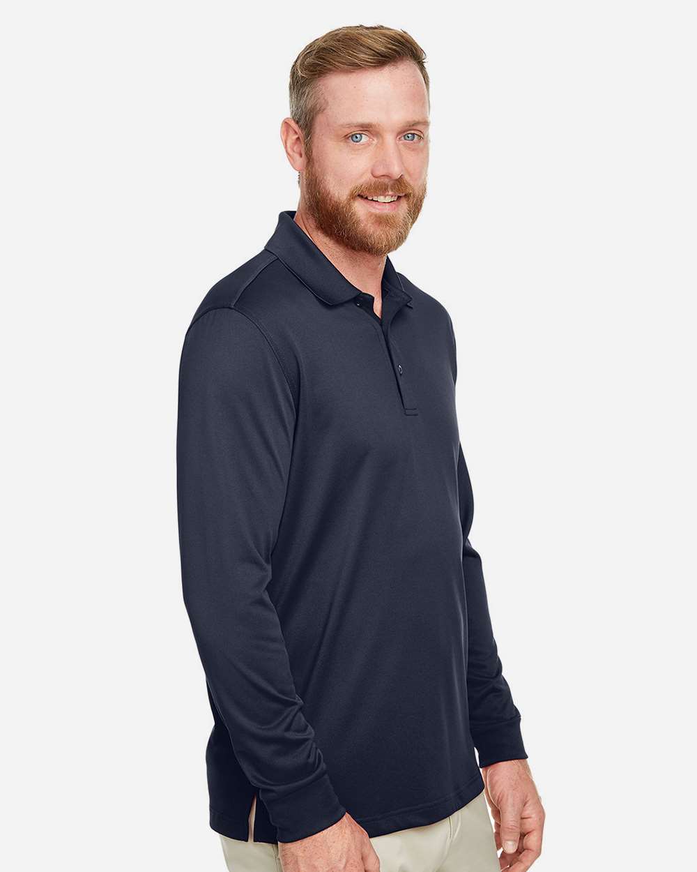 Harriton-M348L-Men's Advantage Snag Protection Plus IL Long Sleeve Polo - Image 18