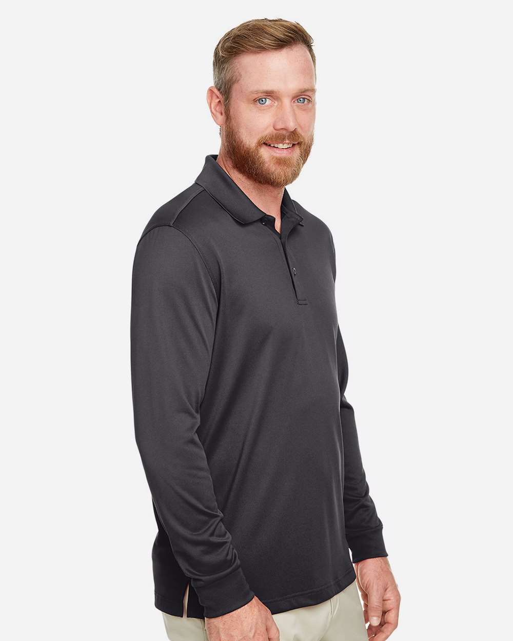 Harriton-M348LT-Men's Tall Advantage Long Sleeve Snag Protection Plus IL Polo - Image 12