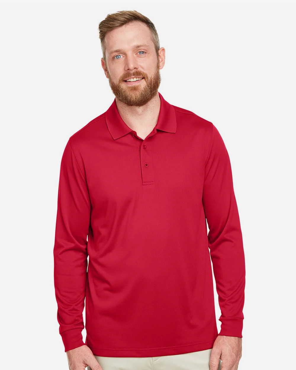 Harriton-M348LT-Men's Tall Advantage Long Sleeve Snag Protection Plus IL Polo - Image 7