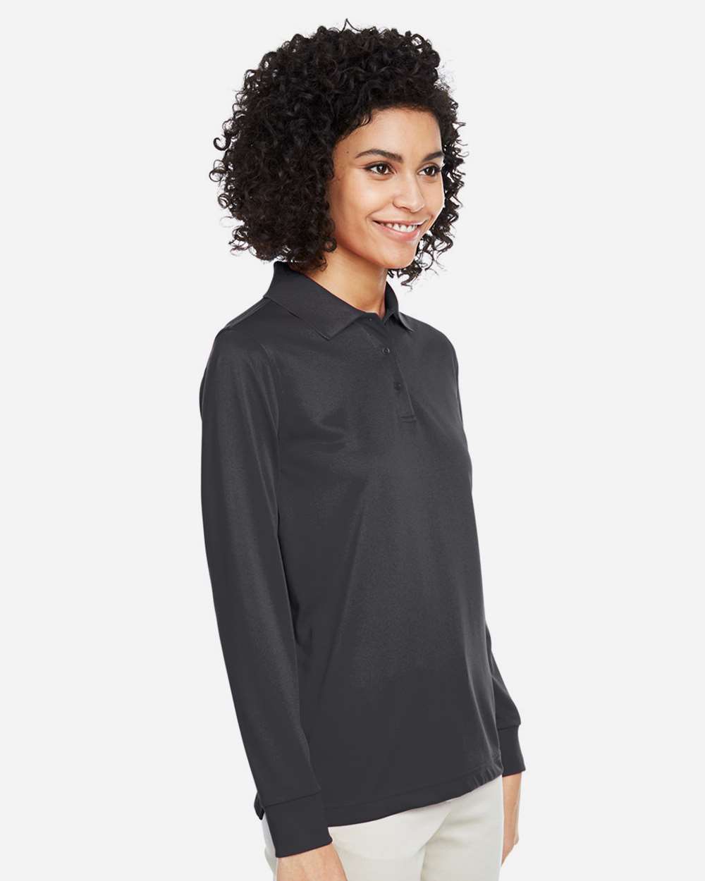 Harriton-M348LW-Women's Advantage Snag Protection Plus IL Long Sleeve Polo - Image 12