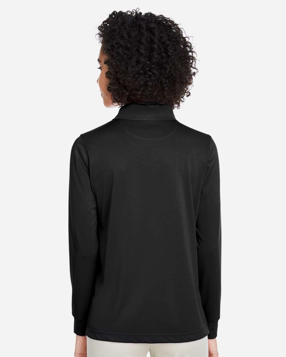 Harriton-M348LW-Women's Advantage Snag Protection Plus IL Long Sleeve Polo - Image 6