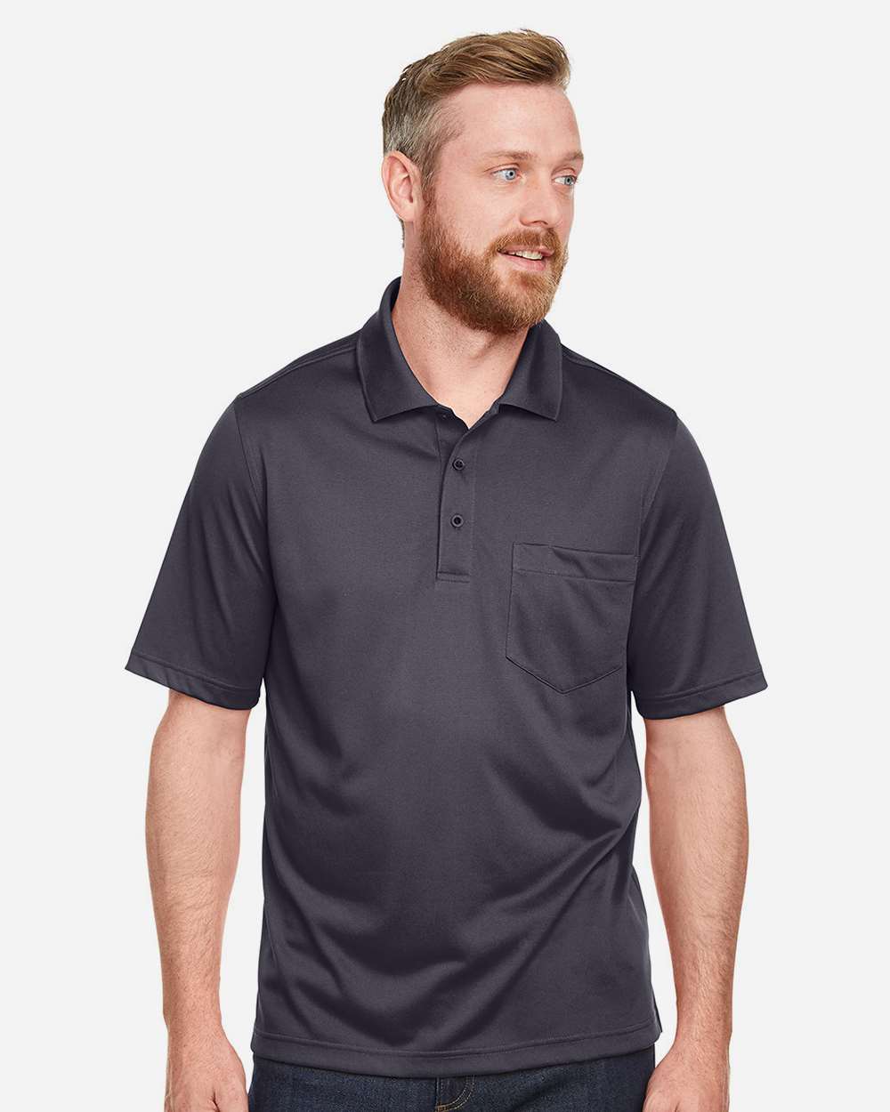 Harriton-M348P-Men's Advantage Snag Protection Plus IL Pocket Polo - Image 11