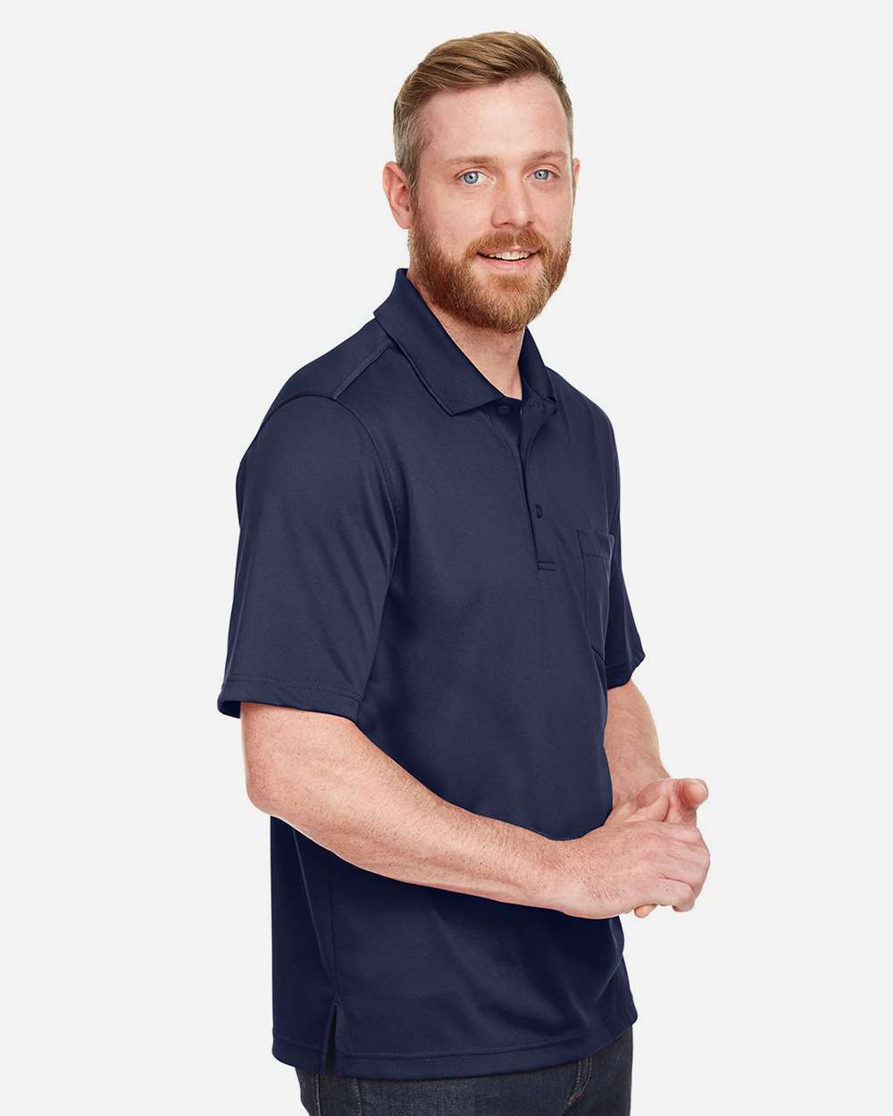 Harriton-M348P-Men's Advantage Snag Protection Plus IL Pocket Polo - Image 18