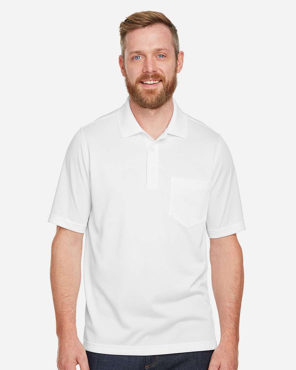 Harriton-M348P-Men's Advantage Snag Protection Plus IL Pocket Polo - Image 35