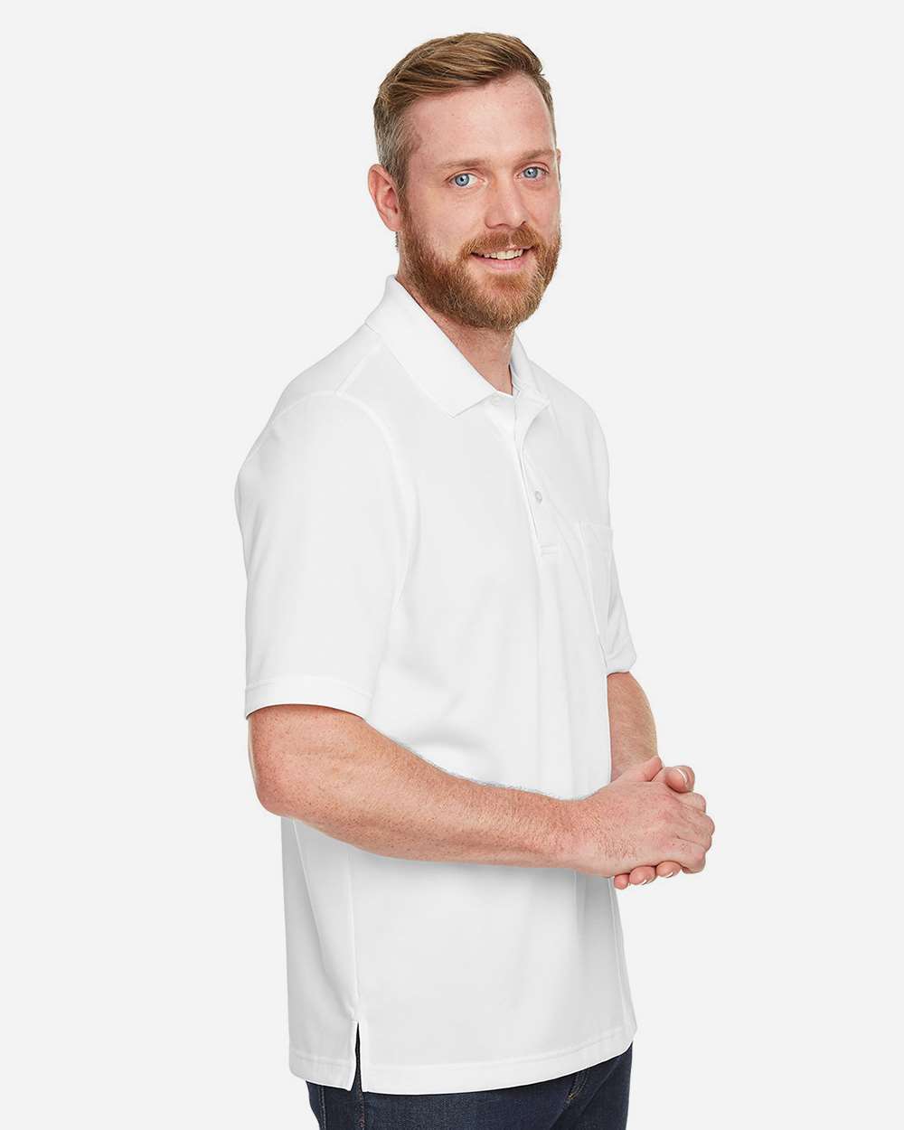 Harriton-M348P-Men's Advantage Snag Protection Plus IL Pocket Polo - Image 36