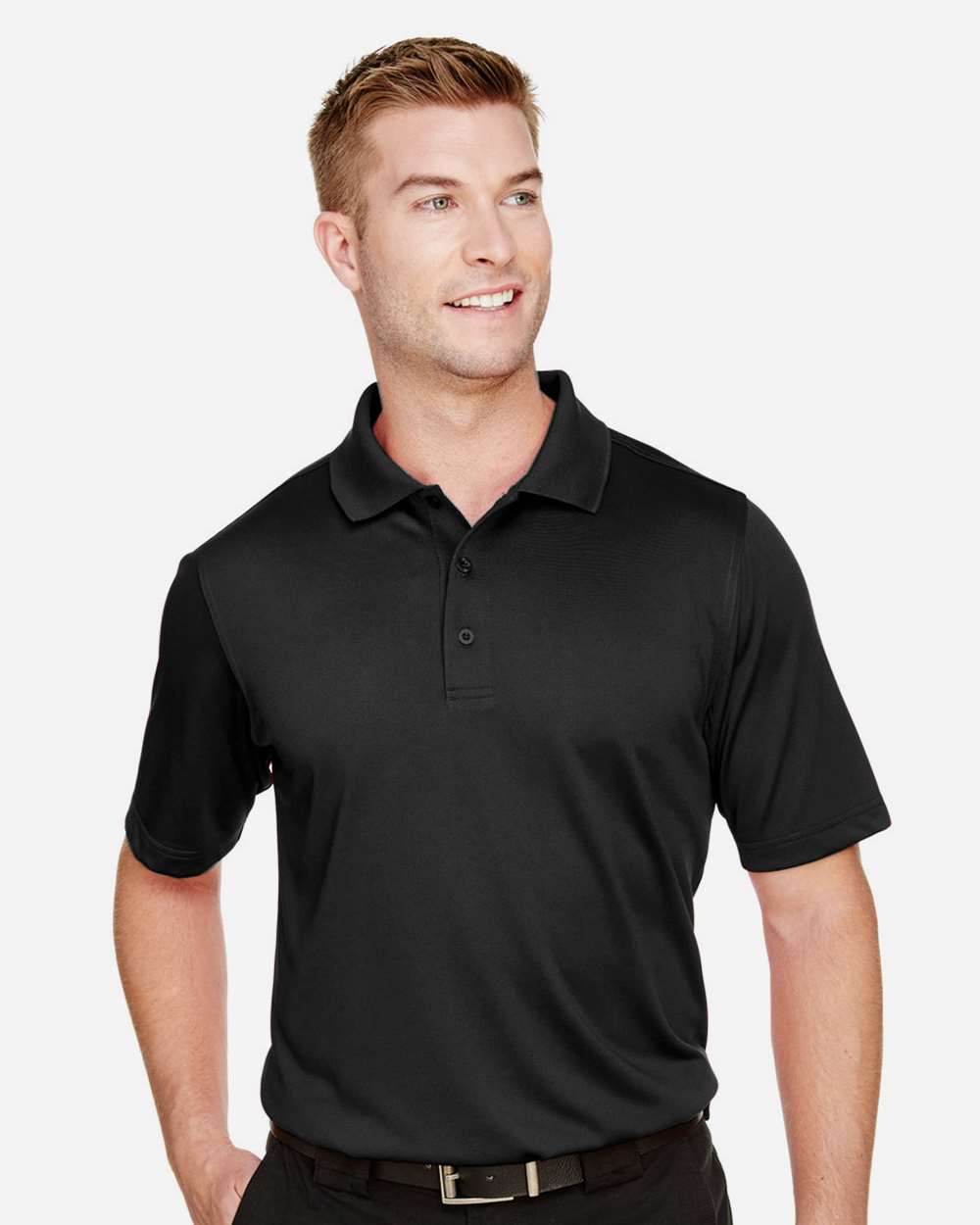 Harriton-M348T-Men's Tall Advantage Snag Protection Plus IL Polo - Image 3