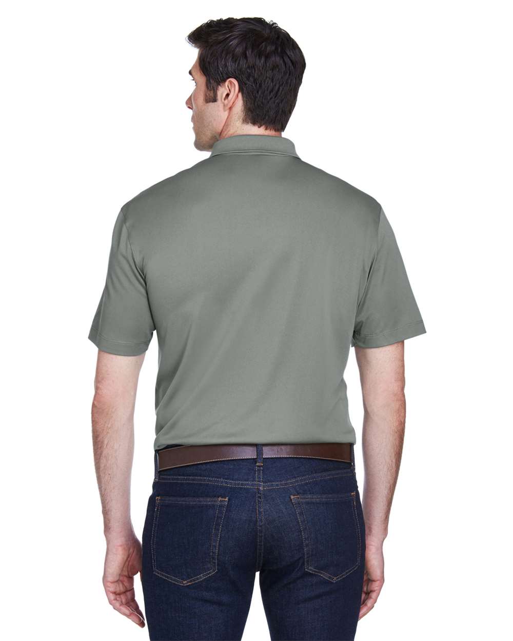 Harriton-M354-Men's Micro Piqu Polo - Image 11