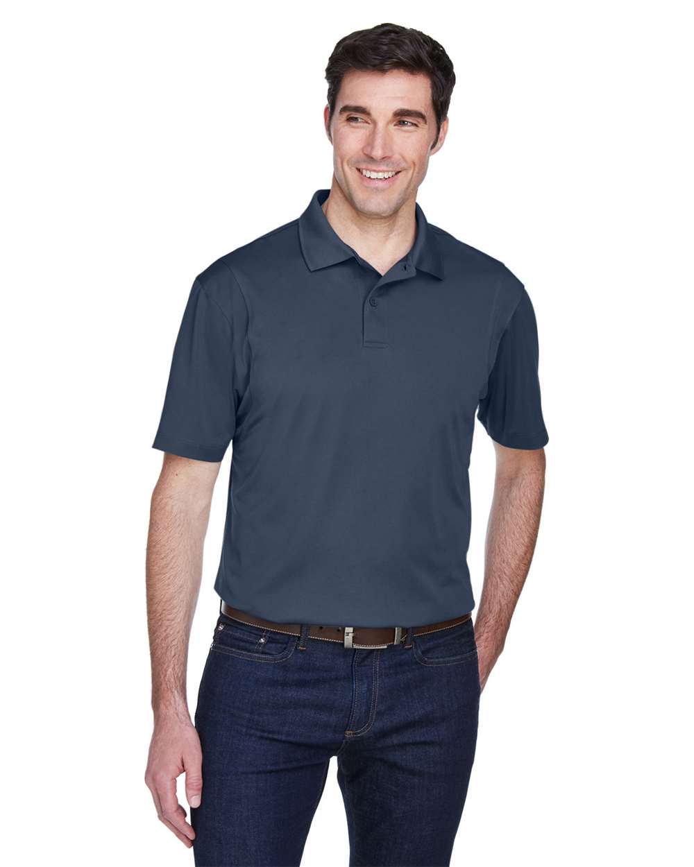 Harriton-M354-Men's Micro Piqu Polo - Image 14