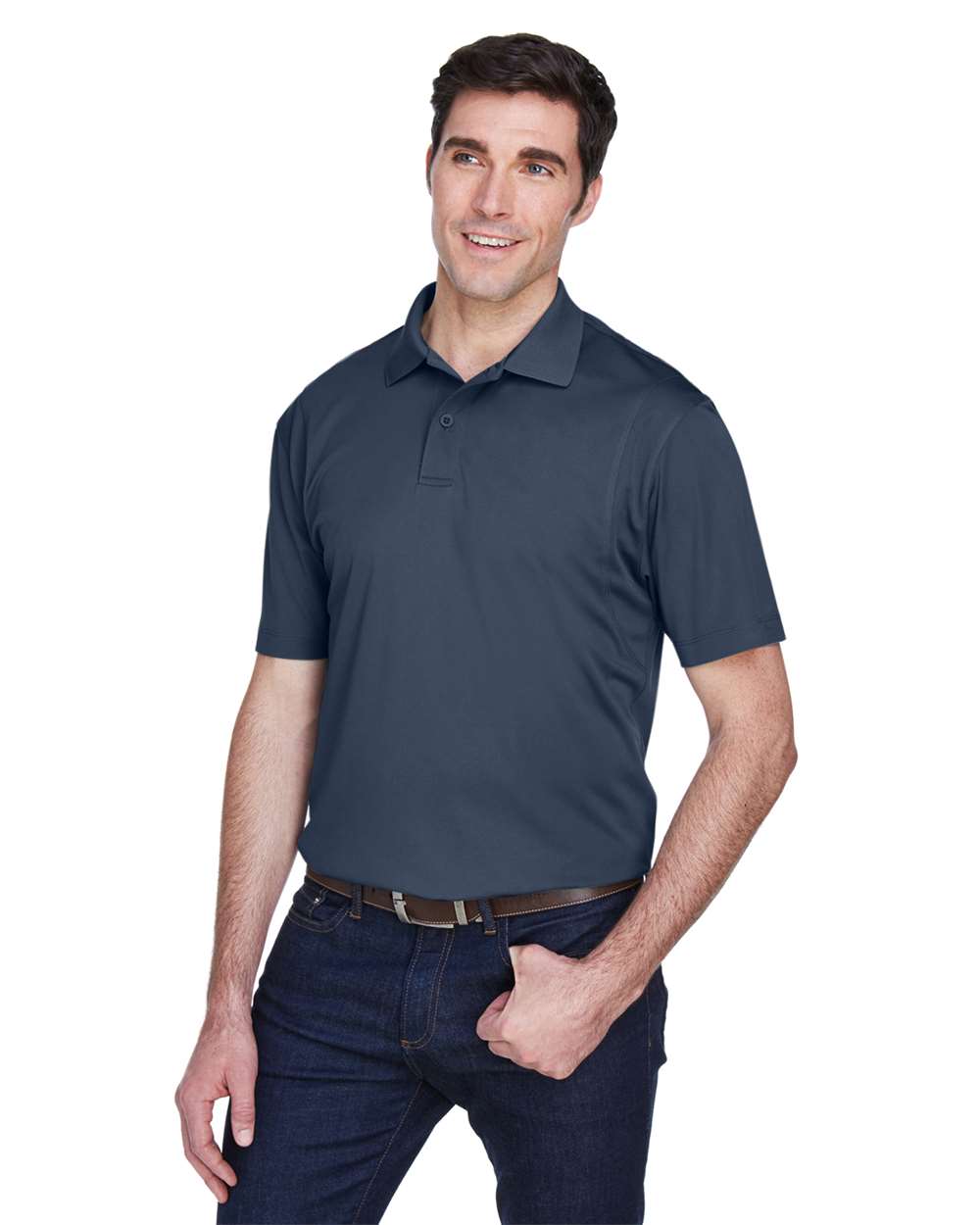 Harriton-M354-Men's Micro Piqu Polo - Image 15