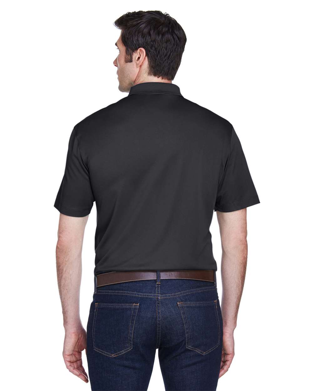 Harriton-M354-Men's Micro Piqu Polo - Image 5