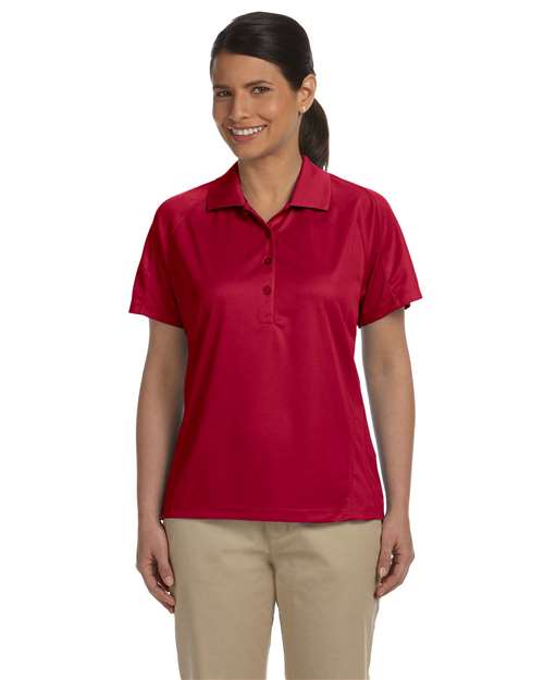 Harriton-M374W-Women's Polytech Mesh Insert Polo - Image 6