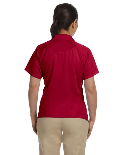 Harriton-M374W-Women's Polytech Mesh Insert Polo - Image 8