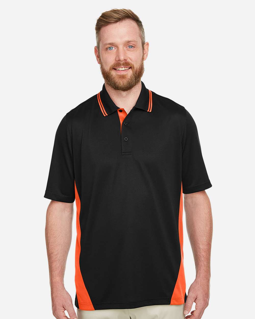 Harriton-M386-Men's Flash Snag Protection Plus IL Colorblock Polo - Image 17