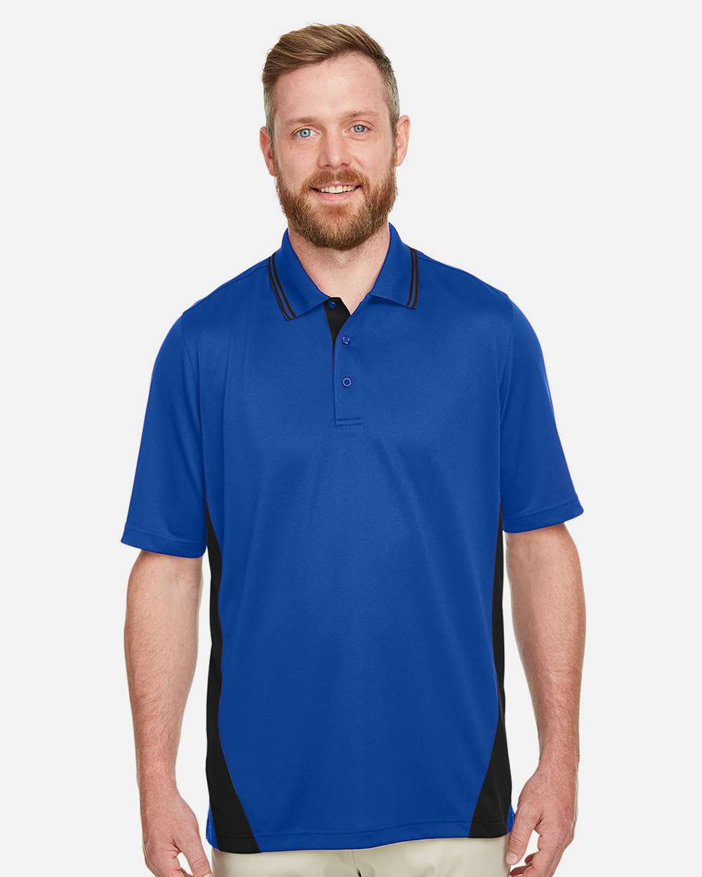 Harriton-M386-Men's Flash Snag Protection Plus IL Colorblock Polo - Image 35