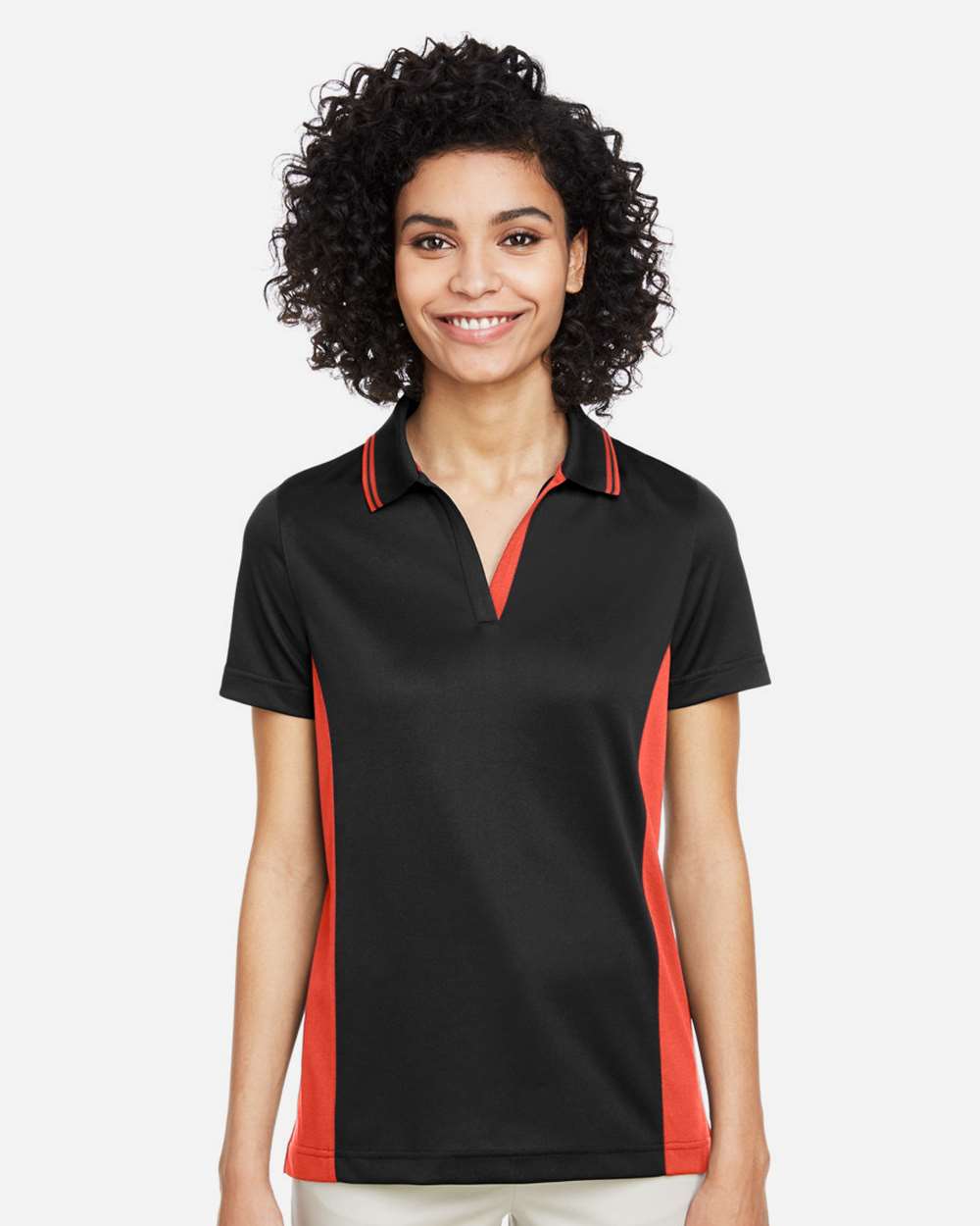 Harriton-M386W-Women's Flash Snag Protection Plus IL Colorblock Polo - Image 17