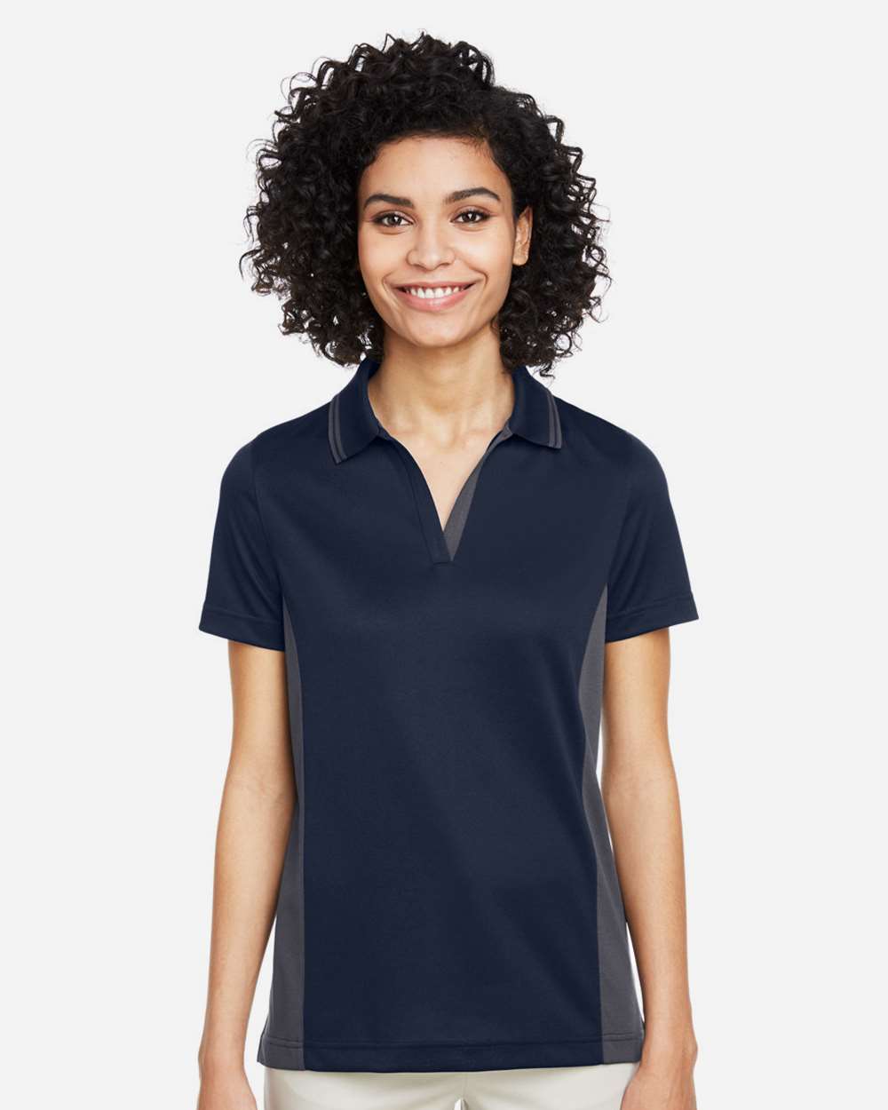 Harriton-M386W-Women's Flash Snag Protection Plus IL Colorblock Polo - Image 23