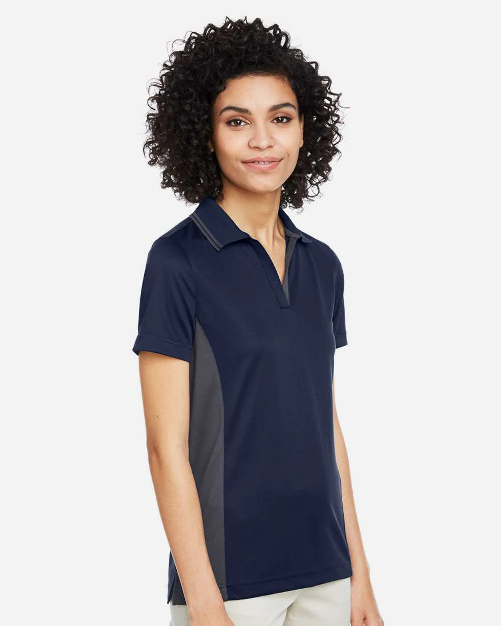 Harriton-M386W-Women's Flash Snag Protection Plus IL Colorblock Polo - Image 24