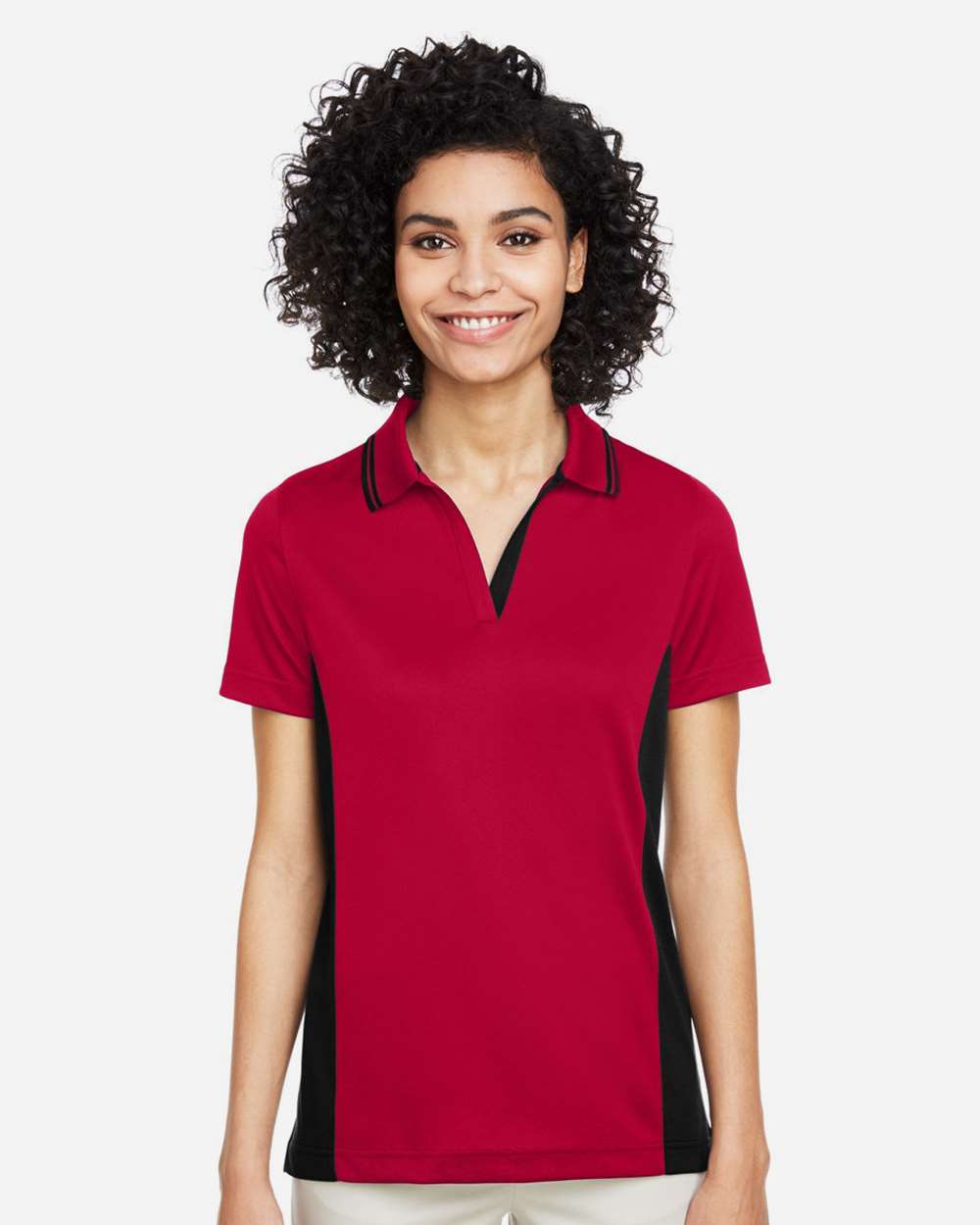 Harriton-M386W-Women's Flash Snag Protection Plus IL Colorblock Polo - Image 29