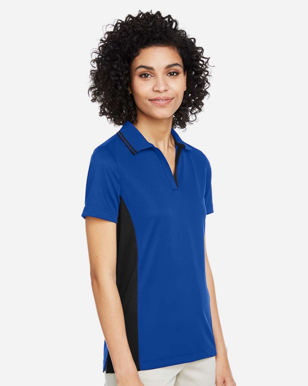 Harriton-M386W-Women's Flash Snag Protection Plus IL Colorblock Polo - Image 36