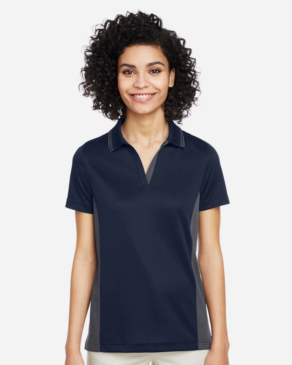Harriton-M386W-Women's Flash Snag Protection Plus IL Colorblock Polo - Image 7