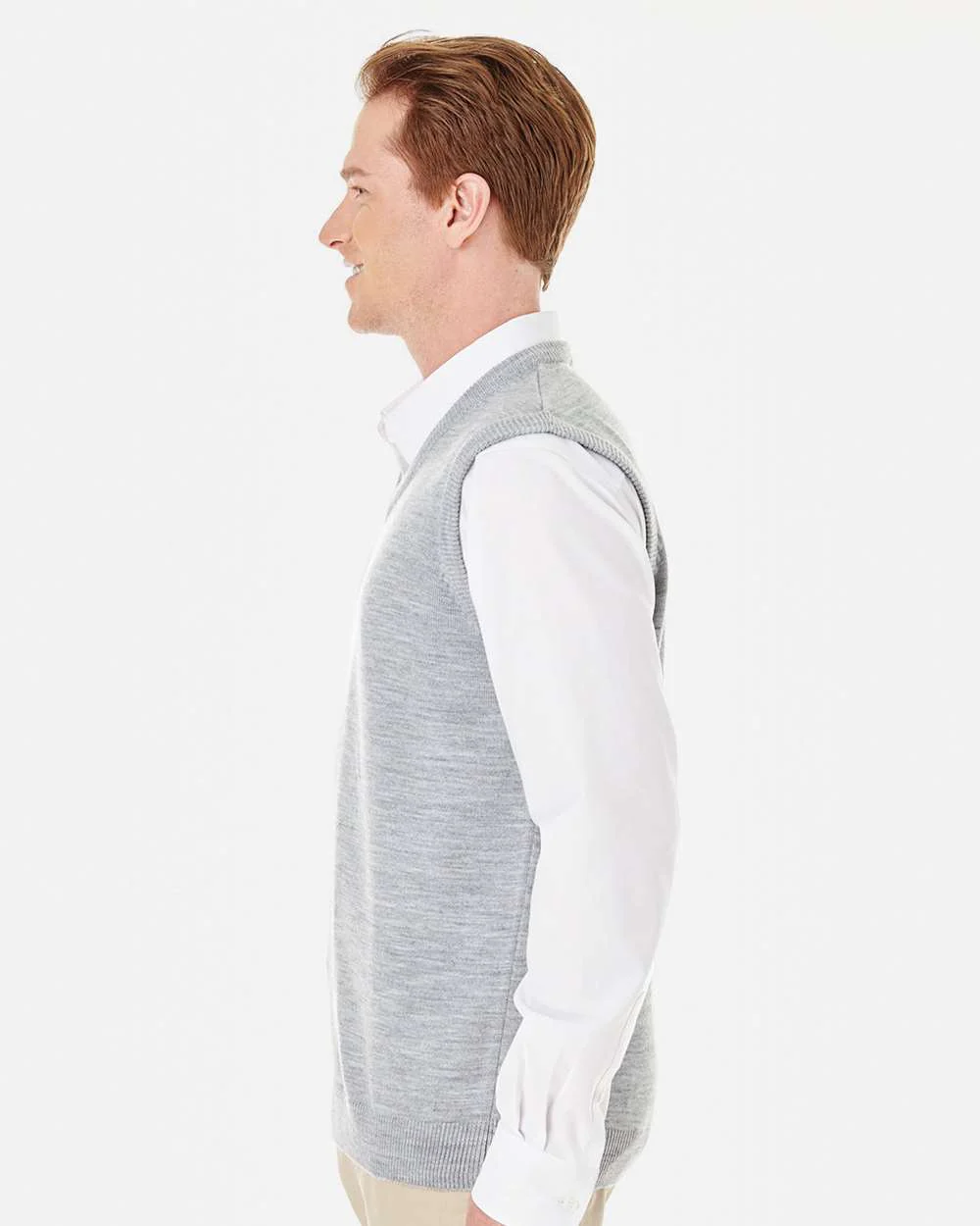 Harriton-M415-Men's Pilbloc™ V-Neck Sweater Vest - Image 12