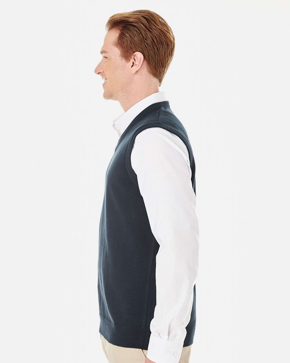 Harriton-M415-Men's Pilbloc™ V-Neck Sweater Vest - Image 8