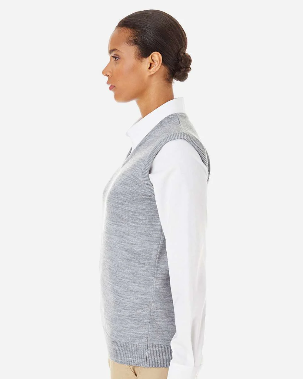 Harriton-M415W-Women's Pilbloc™ V-Neck Sweater Vest - Image 12