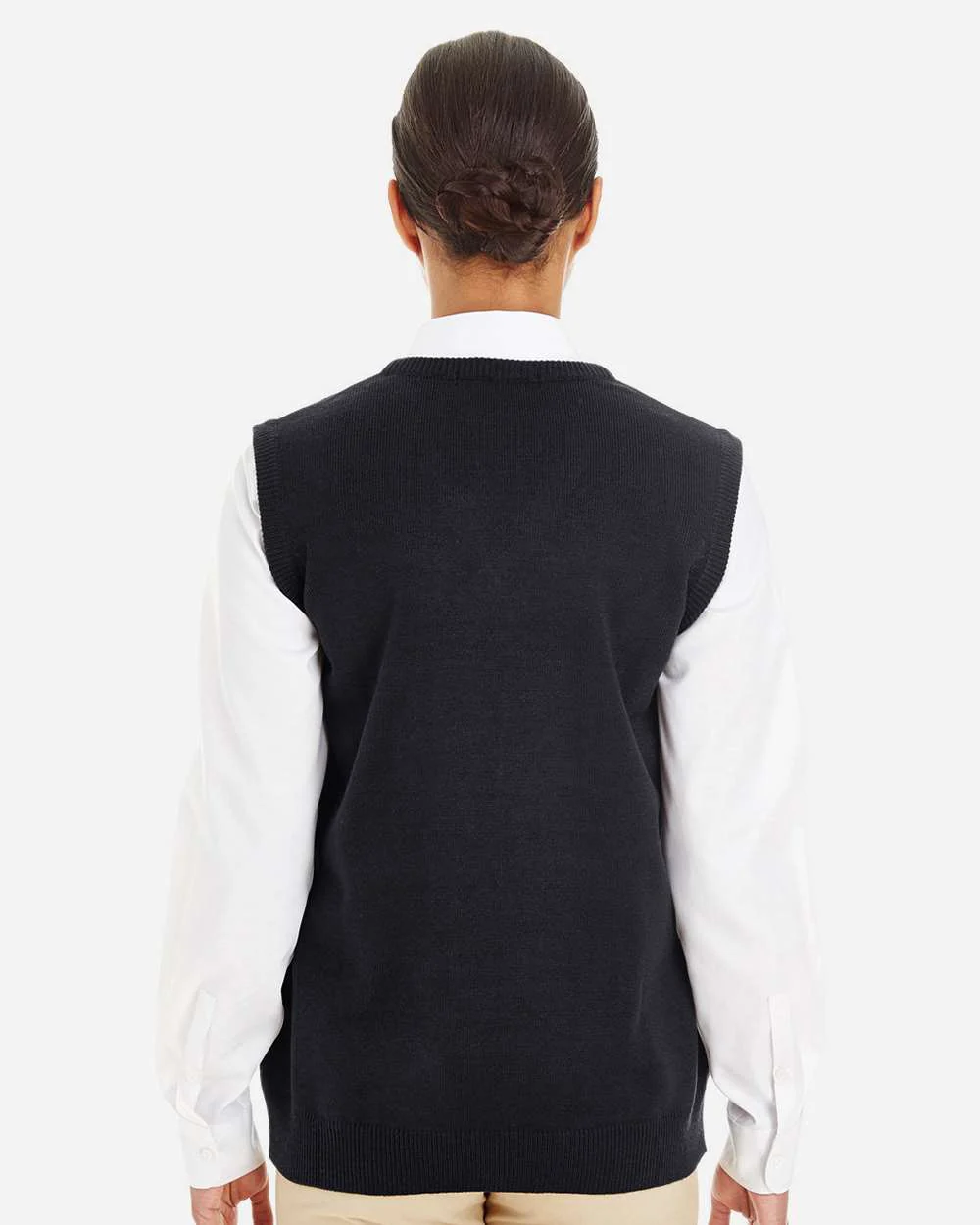 Harriton-M415W-Women's Pilbloc™ V-Neck Sweater Vest - Image 4