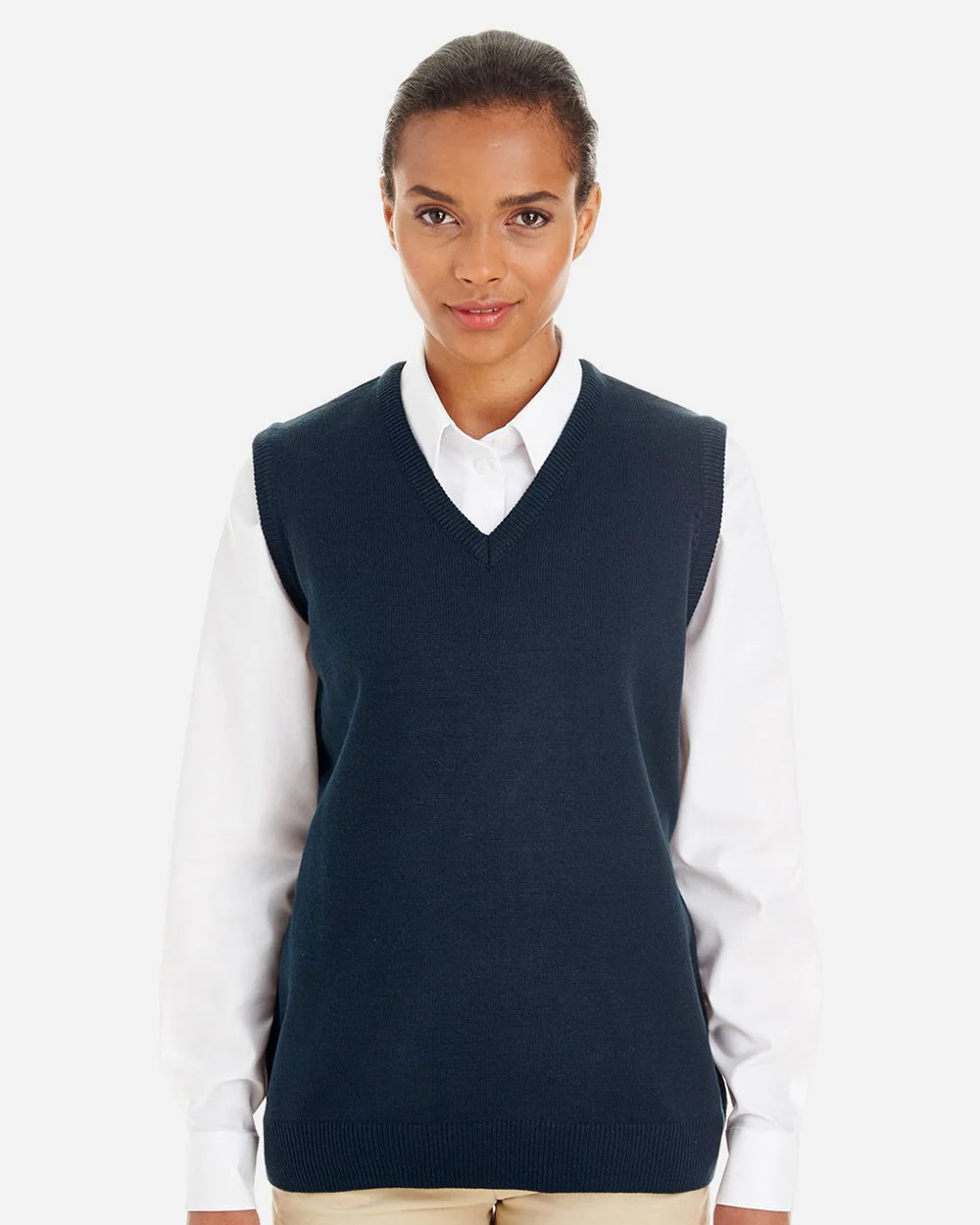 Harriton-M415W-Women's Pilbloc™ V-Neck Sweater Vest - Image 5