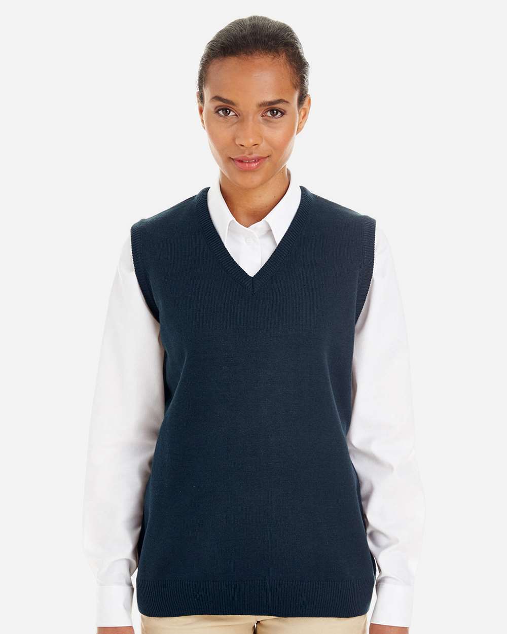 Harriton-M415W-Women's Pilbloc™ V-Neck Sweater Vest - Image 7