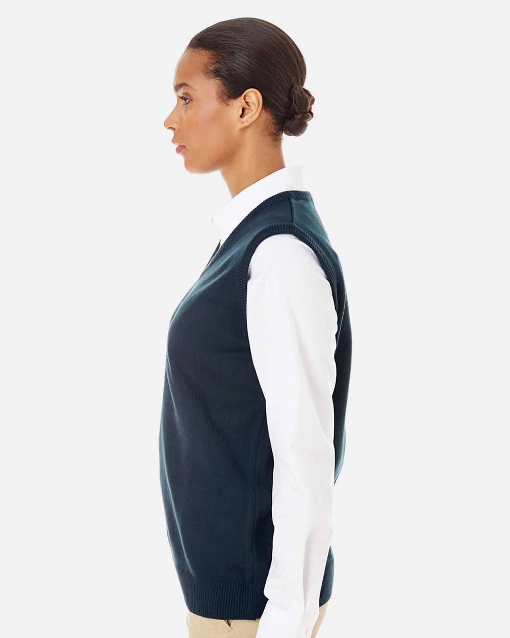 Harriton-M415W-Women's Pilbloc™ V-Neck Sweater Vest - Image 8