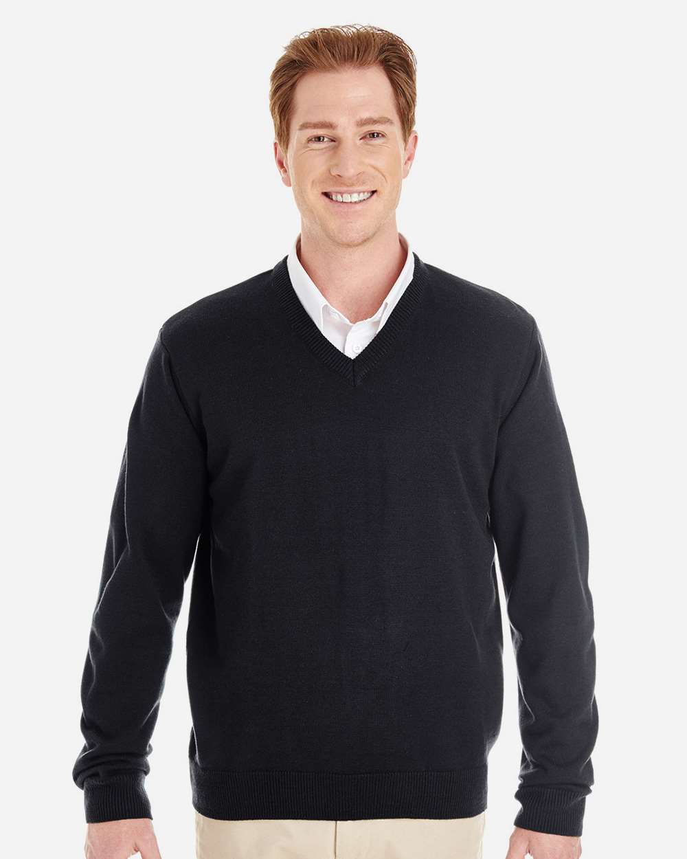 Harriton-M420-Men's Pilbloc™ V-Neck Sweater - Image 2