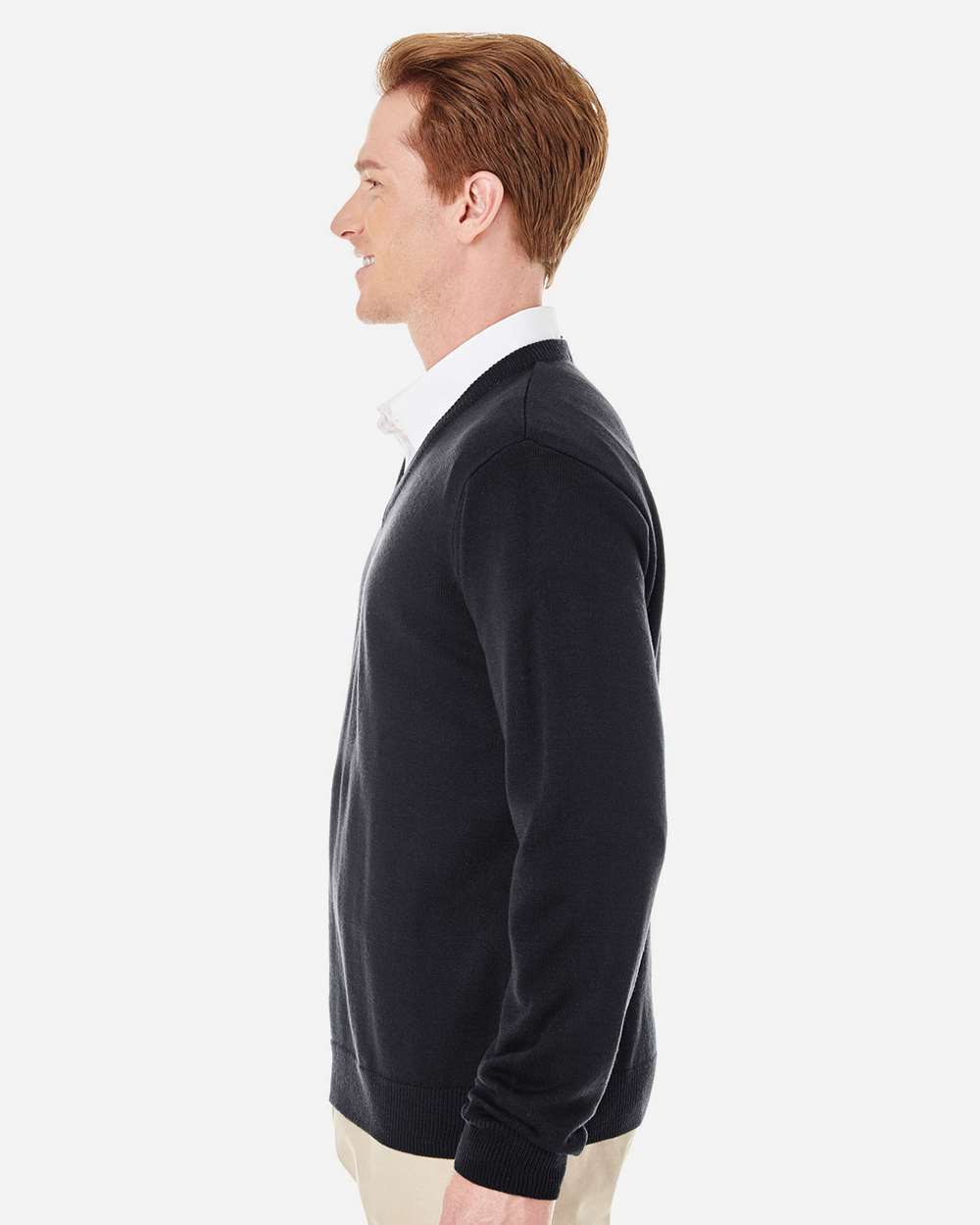 Harriton-M420-Men's Pilbloc™ V-Neck Sweater - Image 3